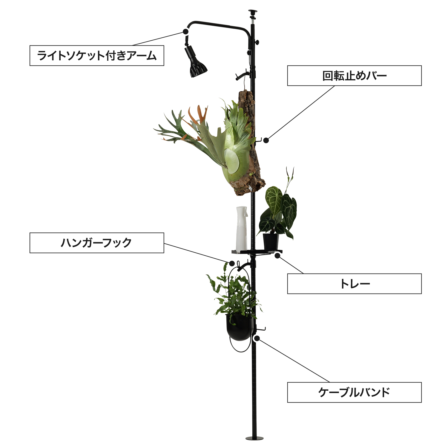 ビザールプランツポールハンガーの製品画像