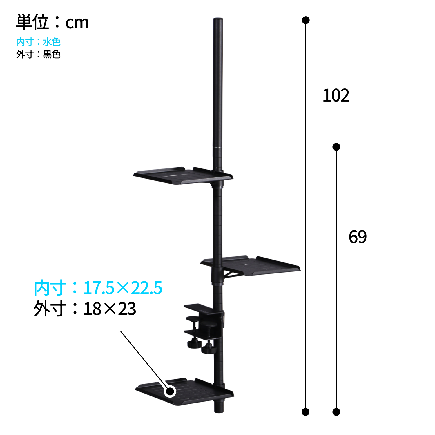デスクプランタースタンドの製品画像
