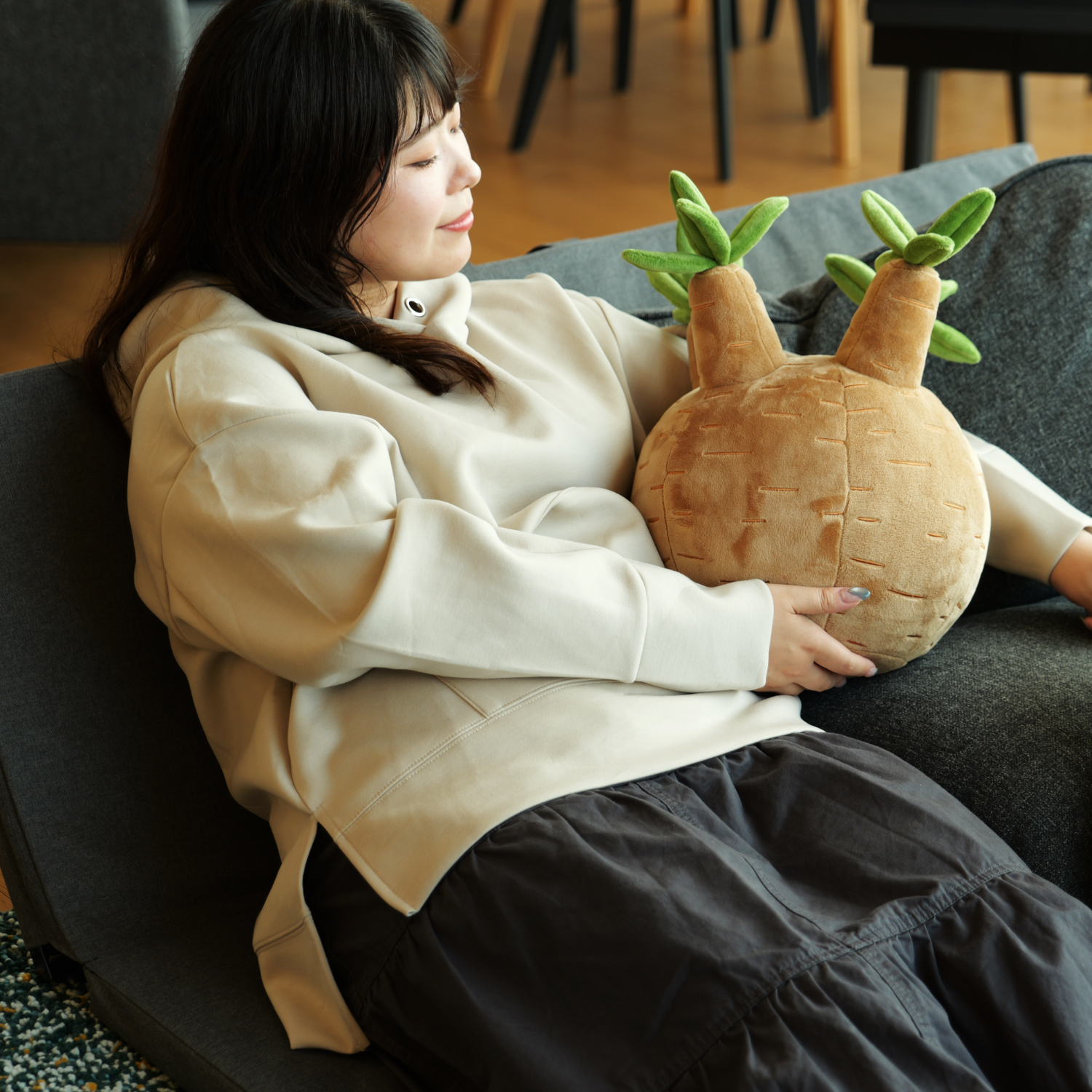植物ぬいぐるみクッションの製品画像