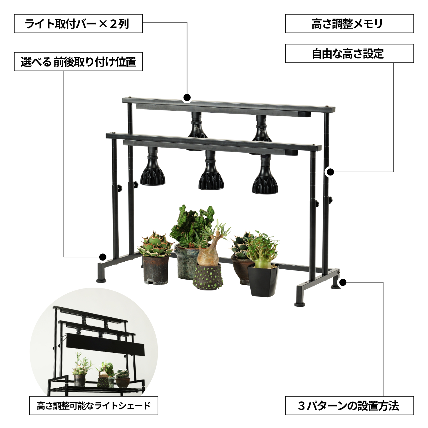 ジャングルライトスタンドWの製品画像